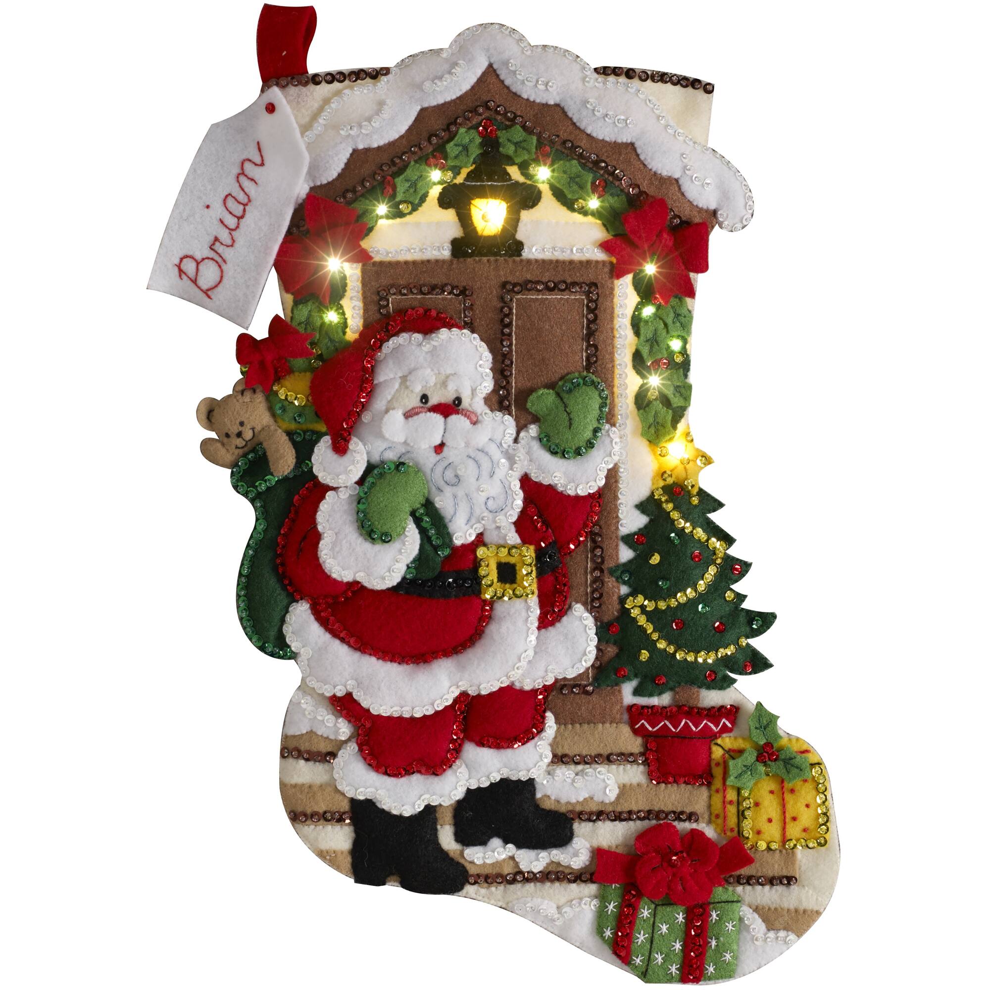 Bucilla Santa is Here Stocking Felt Kit